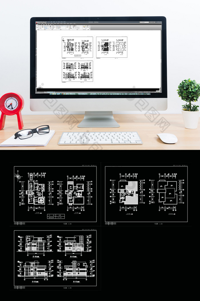 CAD别墅建筑设计规划图纸图片图片