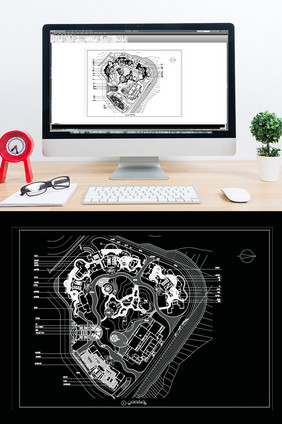 小区园林功能空间规划设计CAD图纸