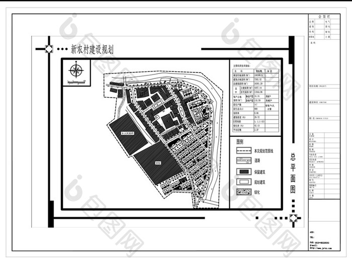 CAD小区建筑规划设计图纸