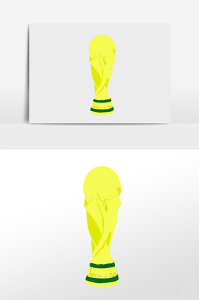 2018世界杯奖杯插画元素