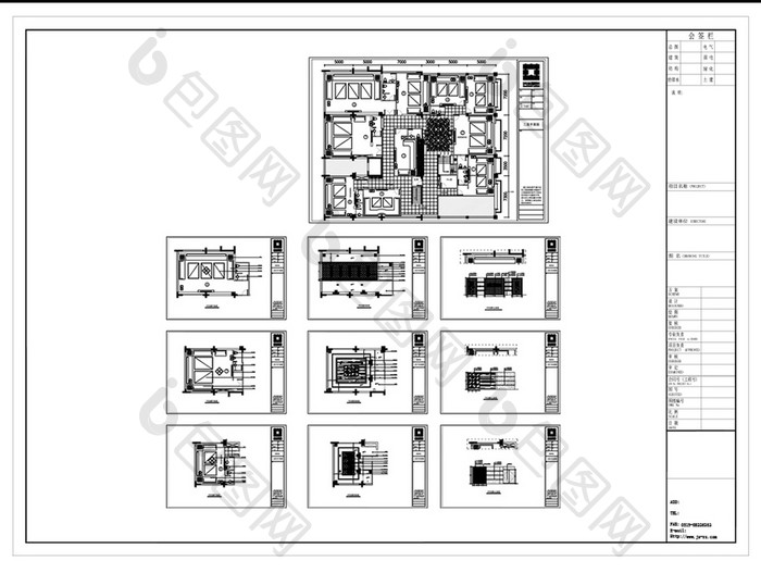 KTV包间设计CAD施工图纸