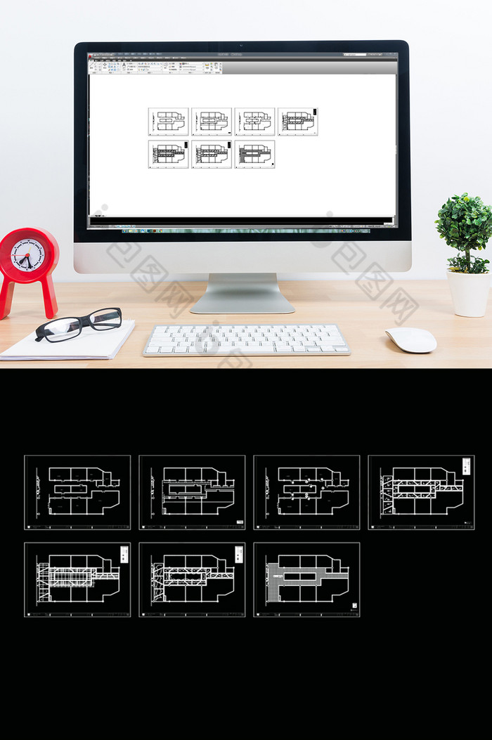 商铺功能空间设计CAD图纸图片图片