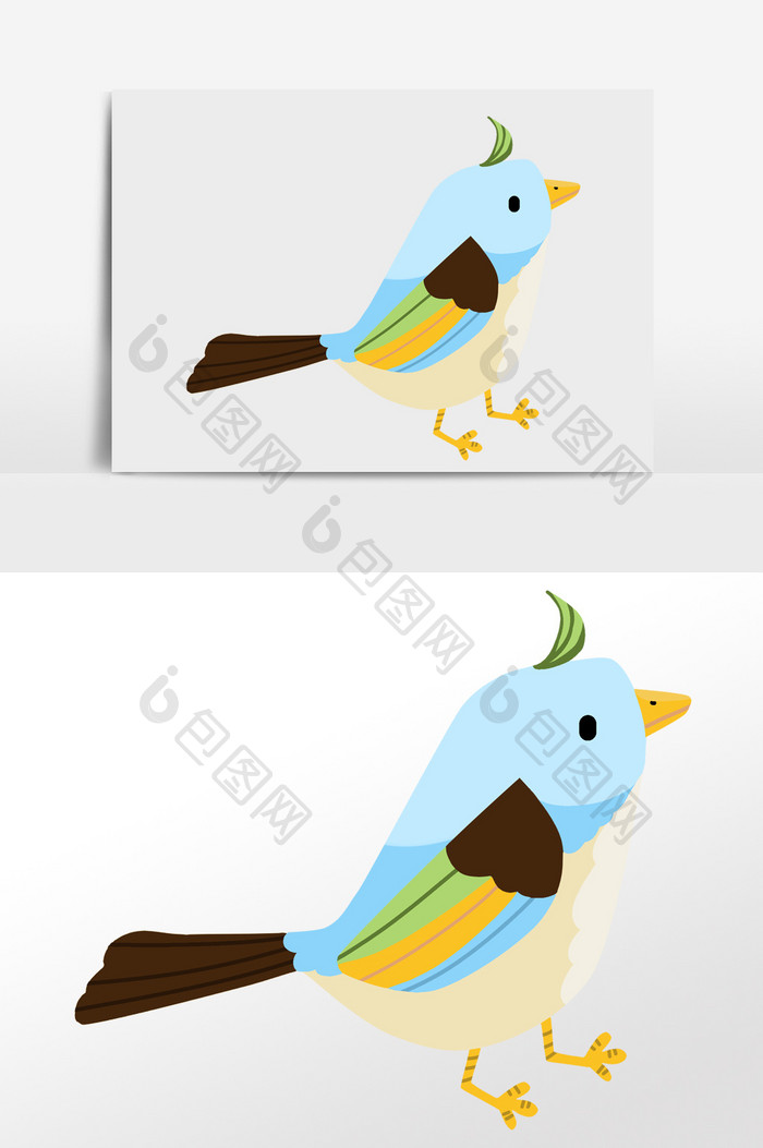 动物小鸟插画元素