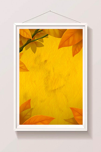 黄色草地植物叶子背景图片