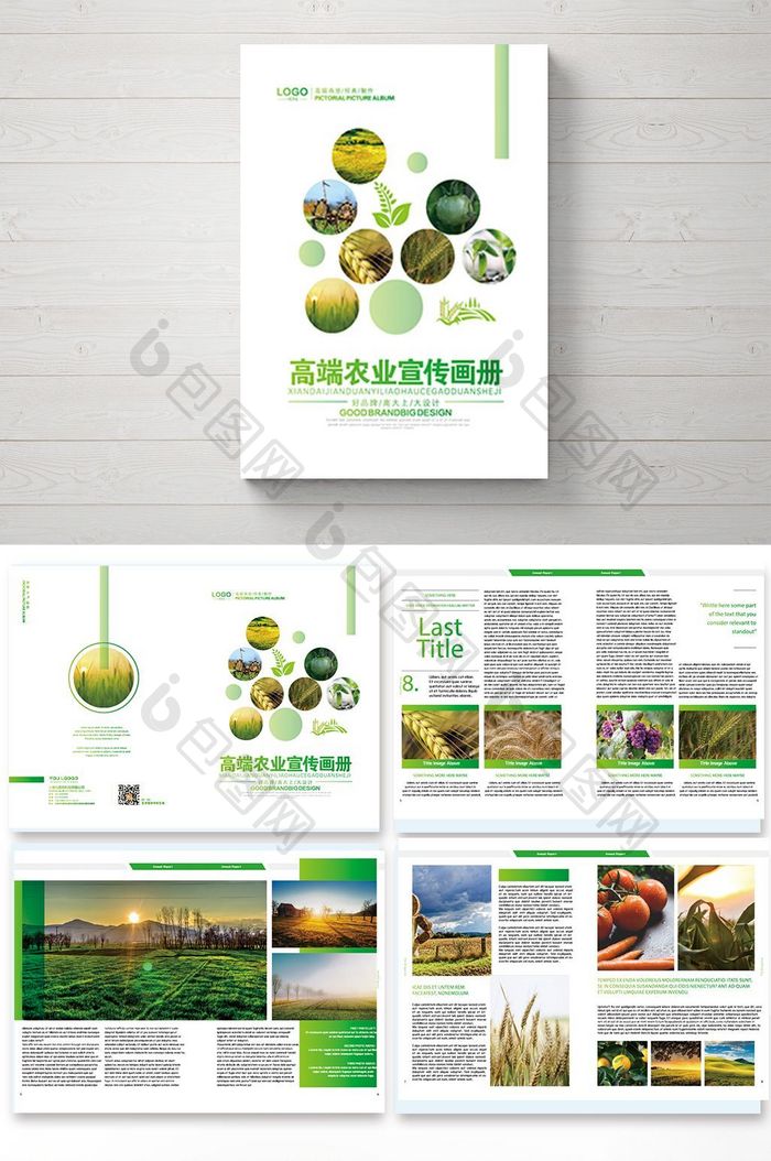 清新时尚农业产品宣传画册