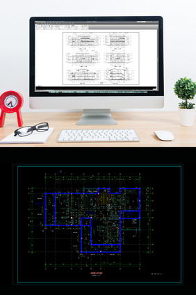 斜屋顶别墅设计建筑施工图CAD