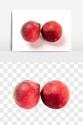 新鲜桃子免抠高清透底水果元素图片