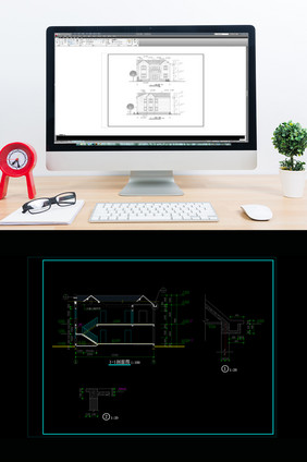 小二层住宅小楼CAD建筑施工图