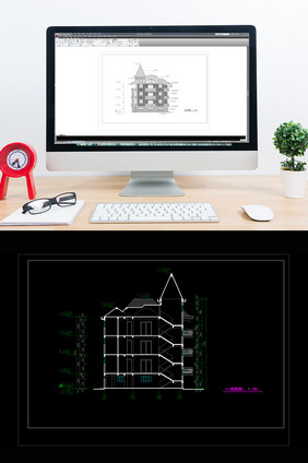 五层小楼CAD建筑设计建施图全套