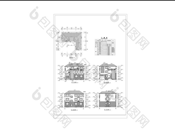 CAD农房建筑设计的施工图