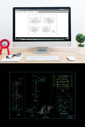 三层别墅全套CAD建筑设计施工图