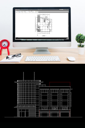 大型超市CAD建筑设计方案图纸