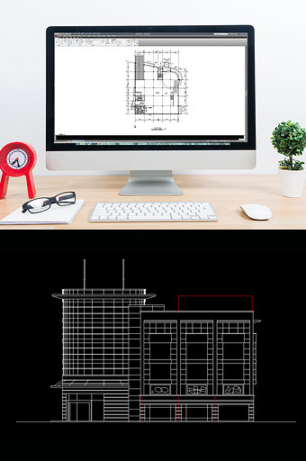 大型超市CAD建筑设计方案图纸图片