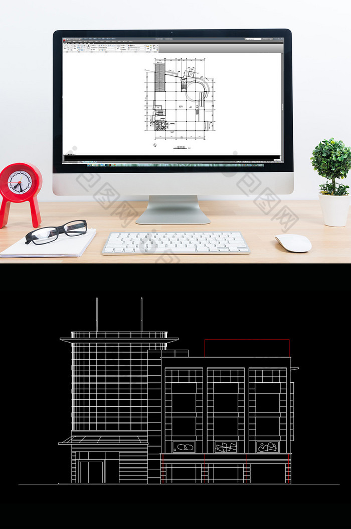 大型超市CAD建筑设计方案图纸图片图片