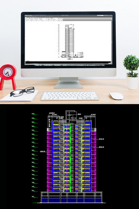 高层商务住宅方案设计图CAD图纸