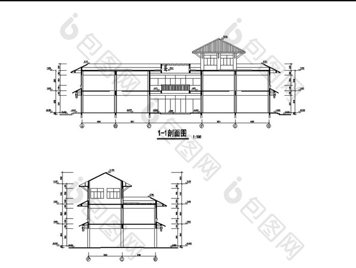 商贸城建筑设计CAD全套施工图