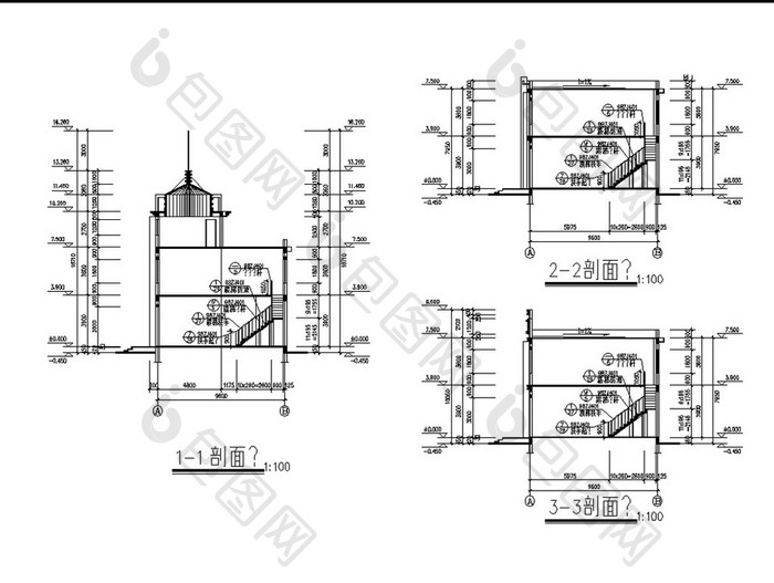 商铺CAD扩建工程建筑施工图