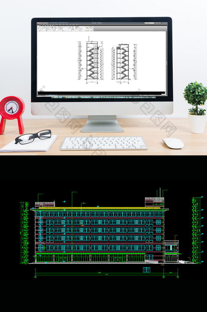 商务楼CAD建筑设计施工图