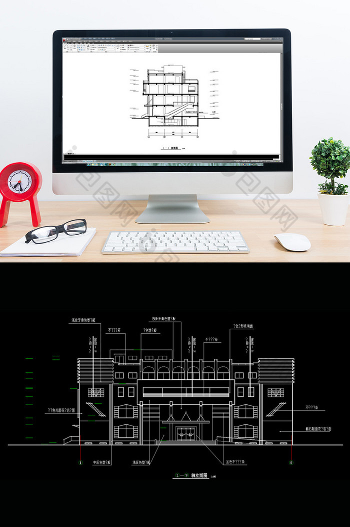 小区超市建筑设计CAD施工图纸图片图片