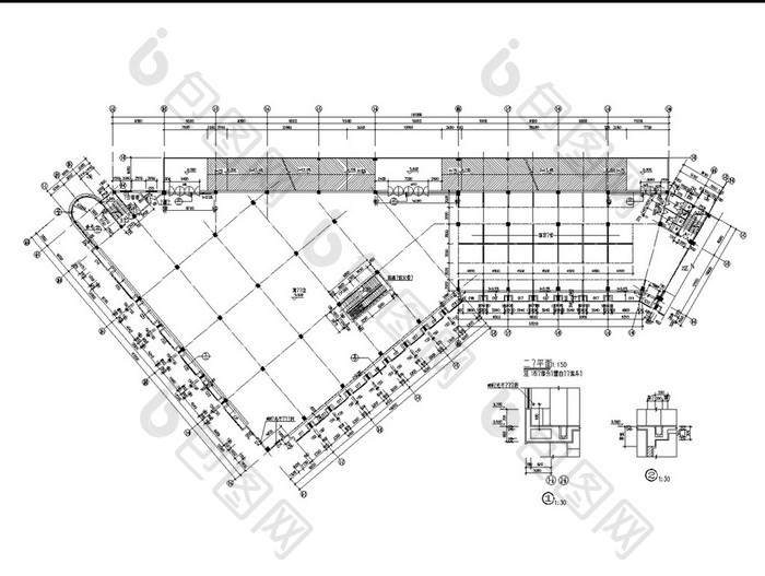 小商品市场建筑设计施工图CAD