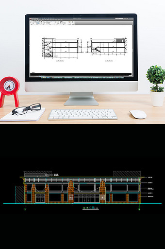 小型超市CAD全套建筑设计施工图图纸图片