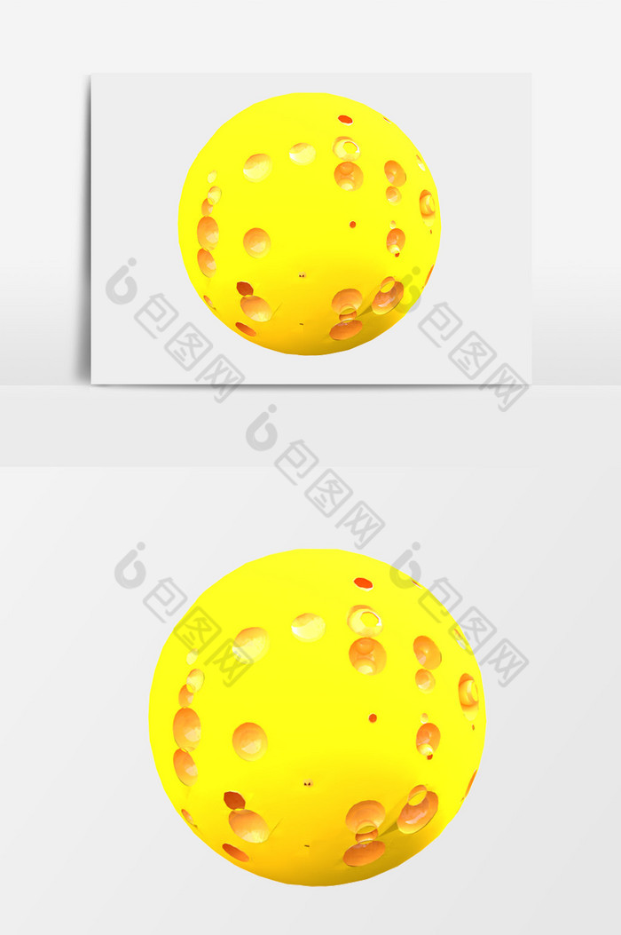 素材奶酪素材3D立体素材图片
