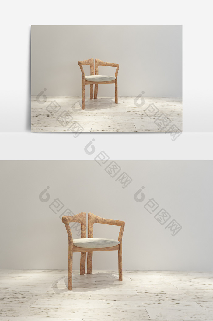 个性简约单椅模型