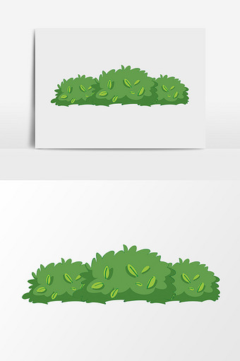 卡通手绘草丛绿色图片下载