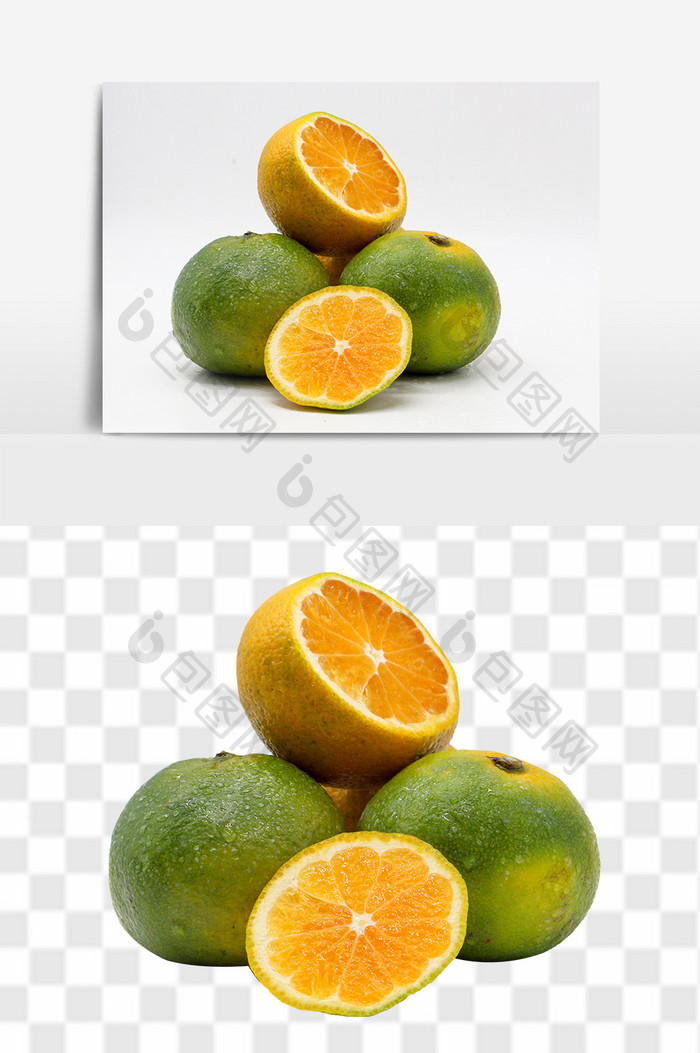 新鲜橘子高清素材元素