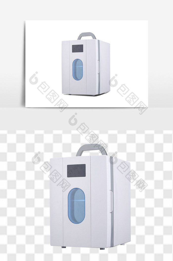 车载冰箱家车两用冰箱元素