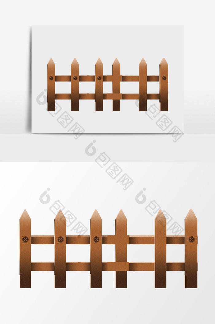 卡通木质篱笆围栏护栏