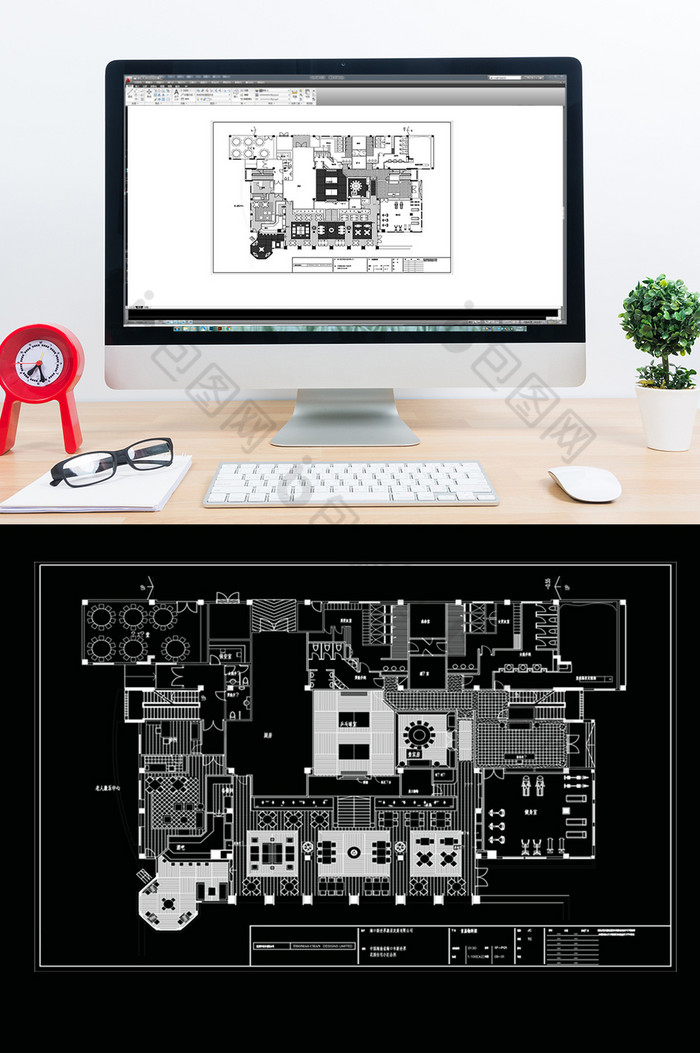 CAD会所空间设计施工图纸图片图片