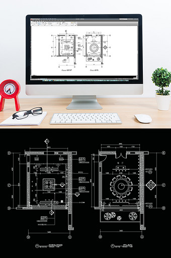 餐厅包厢空间设计CAD图片