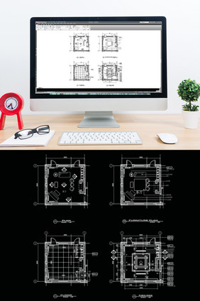 客厅空间设计CAD图纸