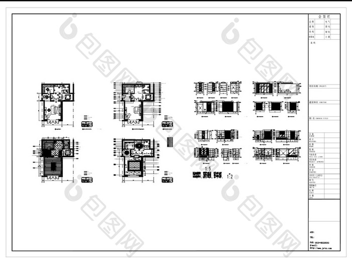 主卧空间设计CAD施工图纸