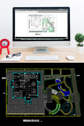别墅景观绿化施工图CAD