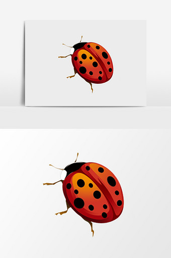 免扣卡通甲虫昆虫素材图片