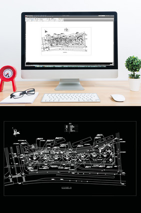 小区景观规划CAD图纸设计