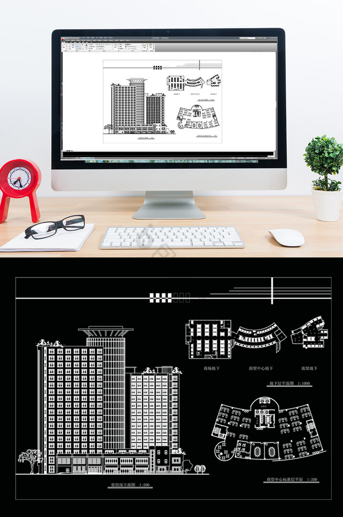 建筑设计CAD施工图纸图片