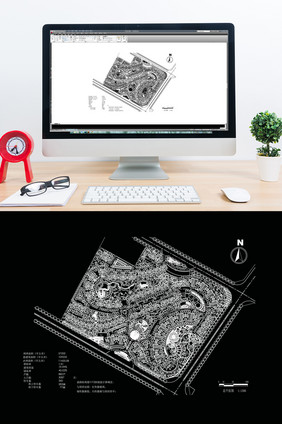 小区规划设计CAD施工图纸