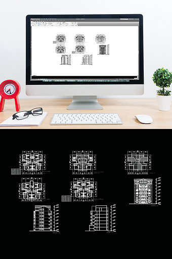 CAD小区户型建筑设计图片