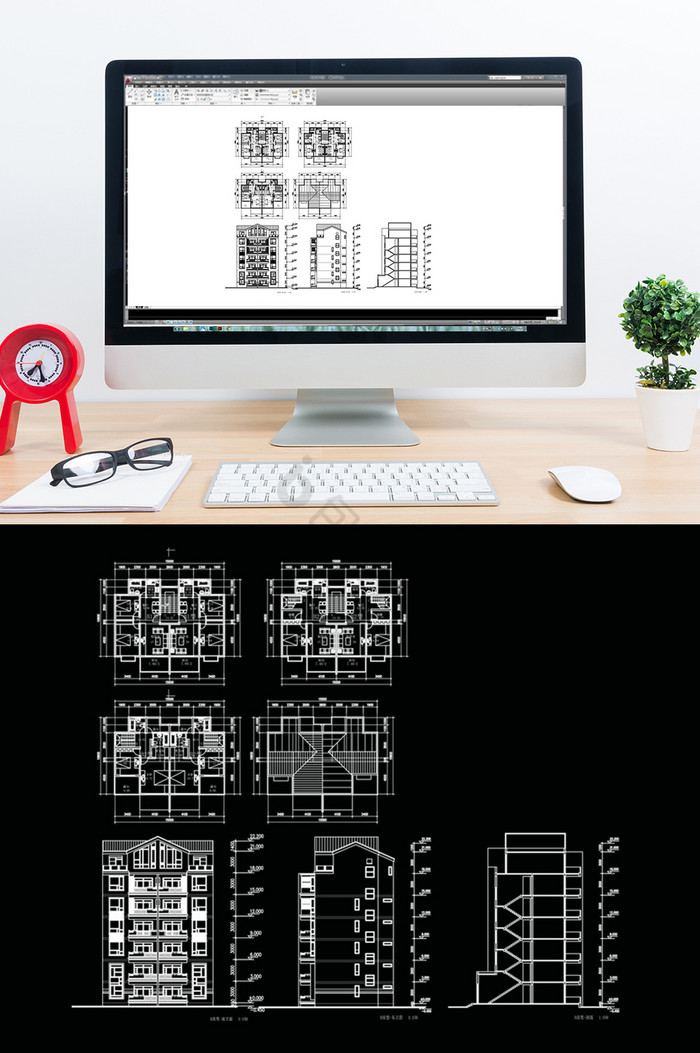 CAD建筑户型设计规划图片