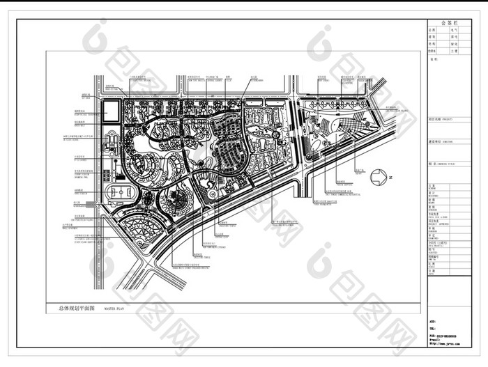 CAD住宅区规划总图