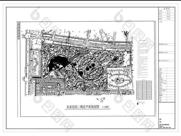 小区规划设计CAD施工图