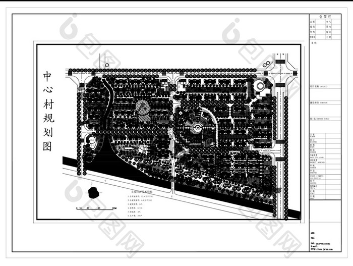 村庄规划图纸CAD设计