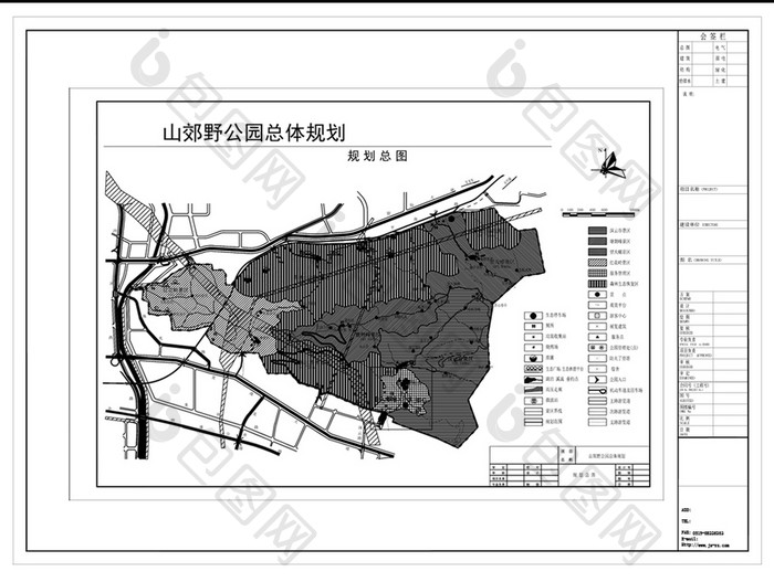 公园规划CAD设计图纸