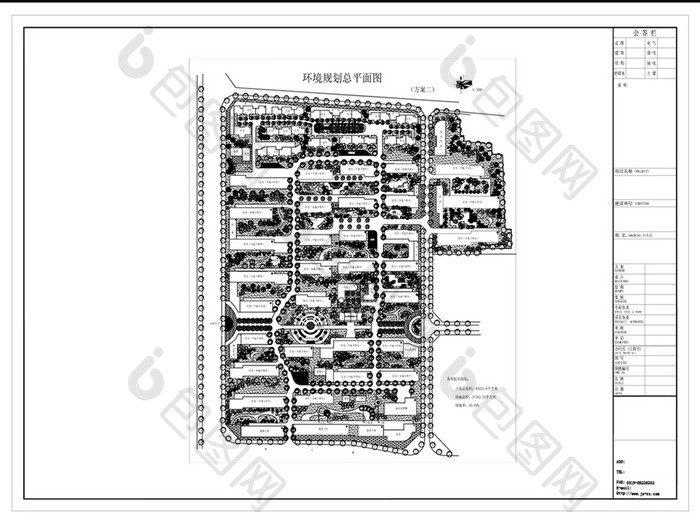 CAD小区规划设计图纸