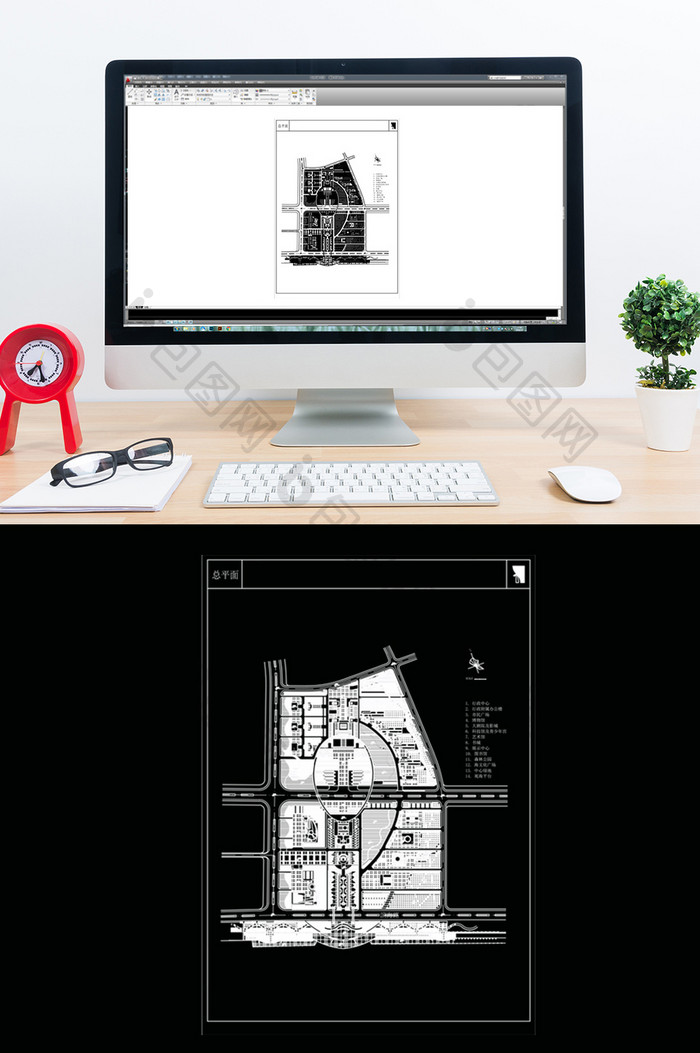 行政中心区域规划设计CAD图纸