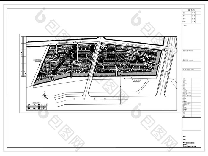小区景观CAD规划图纸