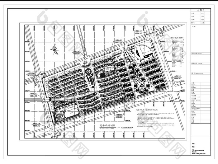 小区规划设计方案CAD图纸设计